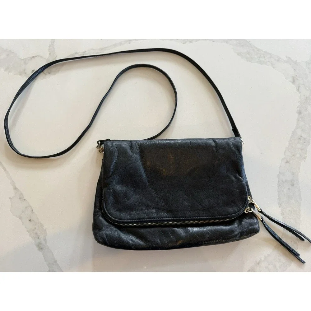Hobo The Original Crossbody Black Bag Adjustable Straps Zip Closure